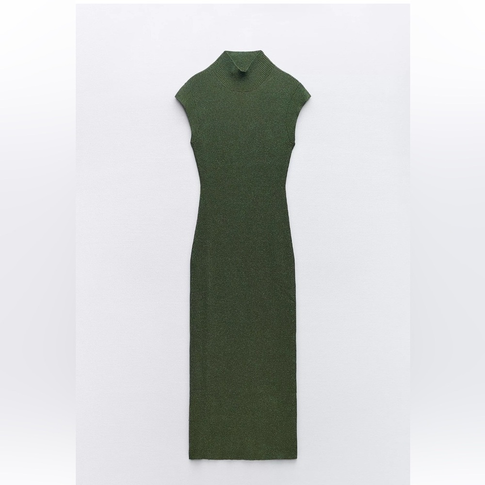 Zara Green Midi Dress